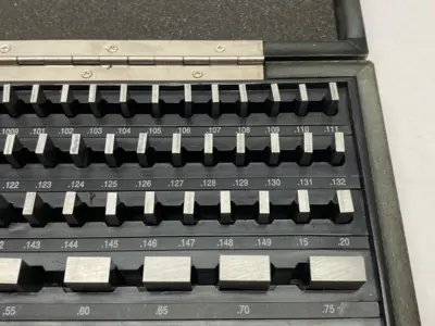 USED PROCHECK RECTANGULAR GAGE BLOCK SET, ECONOMY GRADE 0.05 TO 4
