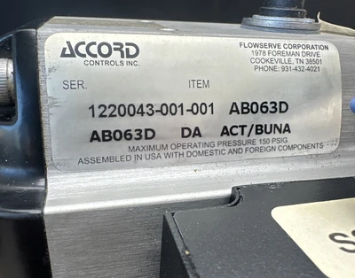 NEW FLOWSERVE AB063D
