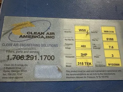 USED CLEAN AIR AMERICA WS5
