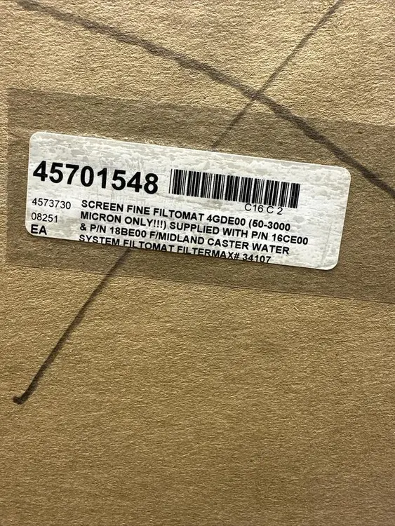 New | in-Stock FILTOMAT 4GDE00 Filters Ohio US | Surplus Asset Holdings #1225544
