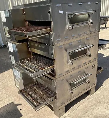 USED MIDDLEBY MARSHALL GAS TRIPLE DECK CONVEYOR OVENS PS536GS