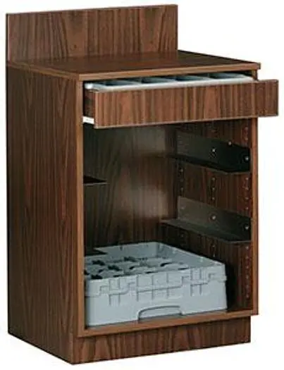 WAITRESS STATION - 2' - WITH GLASS RACK SLIDES  COMBINE TO MEET YOUR NEEDS