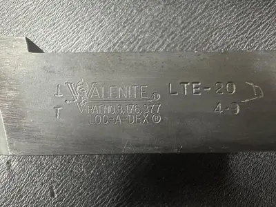 Used VALENITE LTE-20 LATHE TOOL HOLDER Tooling & Accessories (Other) Massachusetts US | Absolute Machinery #726626