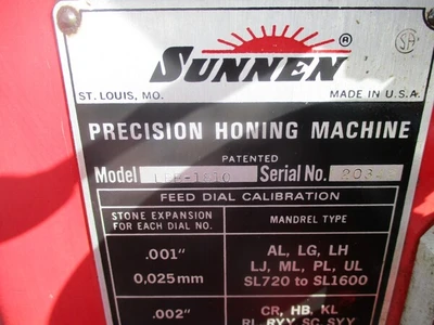 USED SUNNEN LBB-1810