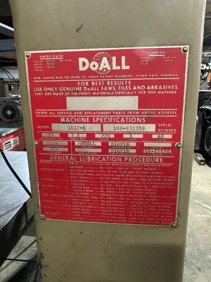 DOALL 1612-U Vertical Band Saws | RELCO MACHINERY (10)