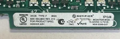 Used NOTIFIER XP10-M I/O Boards & Replacement Parts | Surplus Asset Holdings #1219797