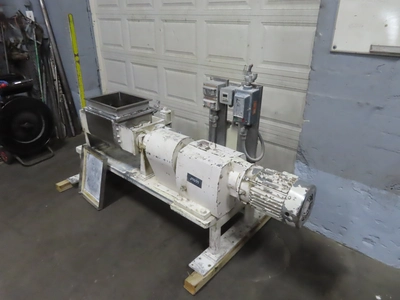 used 5 gallon Double Arm Sigma Blade Mixer, stainless steel, jacketed, 5 hp.