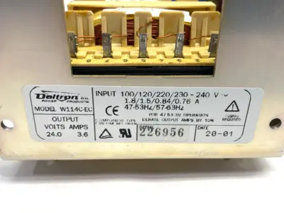 Used Deltron Power Supply 100-120V Input 24V 3.6A Output AC/DC Power Supplies Michigan US | Maverick Industrial Sales #1393416