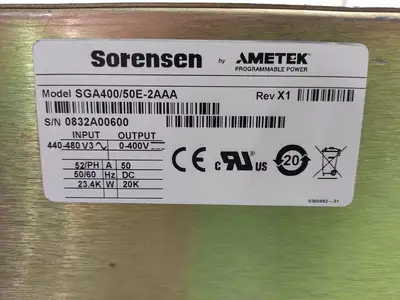USED SORENSEN SGA400/50D-1AAA