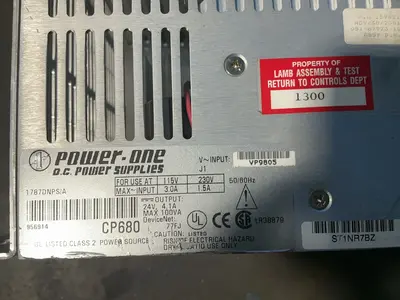 Used POWERONE 1787DNPS/A DC Power Supplies Ohio US | HGR 24 #1355815