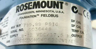 NEW ROSEMOUNT 3095MFC COMPACT ORIFICE FLOWMETER 3" 3095MFC-CS030N040R32CV1AE5M5