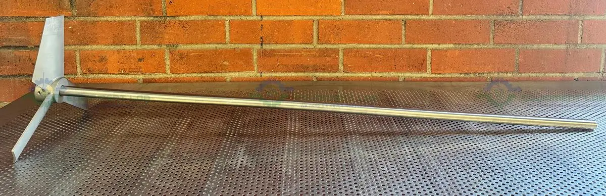 Used 56" STAINLESS STEEL MIXING SHAFT 1" DIAMETER W/ 13" IMPELLER Agitator Shaft California US | Equipment Lab #1415114