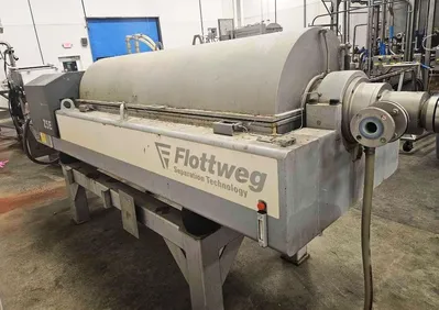 Flottweg Z5E-4/404 sanitary decanter centrifuge, 316SS.