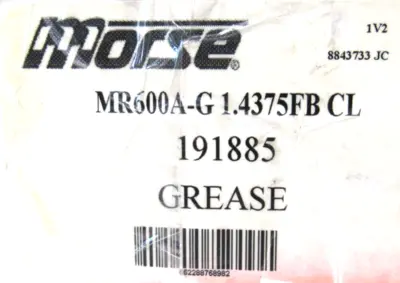 NEW MORSE MR600A-G 1.4375FB CL CAM CLUTCH MR600AG