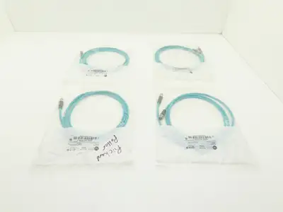 Allen Bradley 1585D-M4TBDM-2 Ethernet Media Patchcord M12 Male 2M Ser B Lot of 4