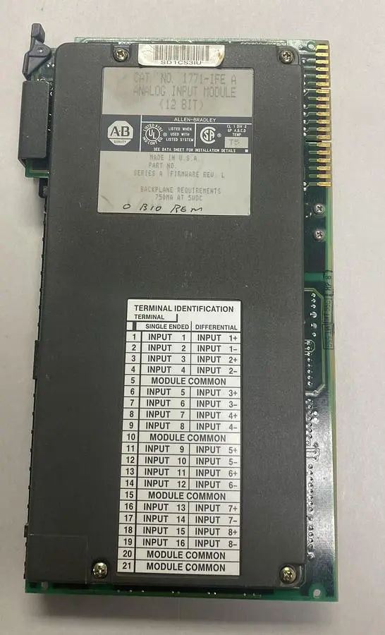 Used ALLEN-BRADLEY 1771-IFE Input / Output Modules | Surplus Asset Holdings #1205985