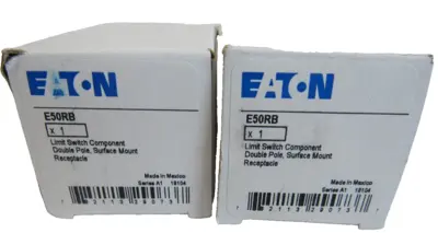 NEW LOT OF 2 EATON E50RB RECEPTACLE SERIES A1