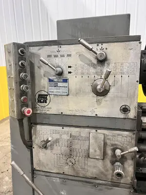 24" X 120" TOOLMEX PONAR MODEL #TUR-63 GAP BED ENGINE LATHE, 3.5" HOLE: STOCK #22195
