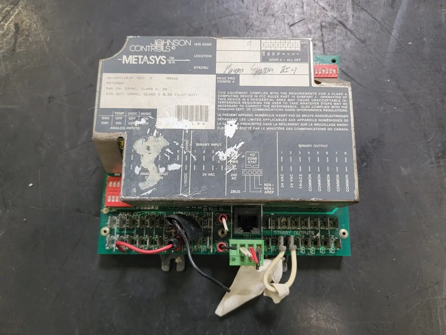 USED JOHNSON CONTROLS AS-UNT110-D