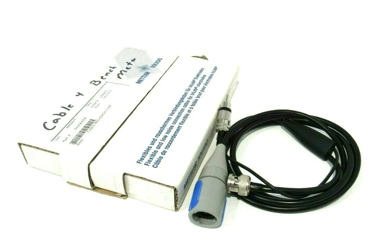 NEW METTLER TOLEDO 52 300 009 CABLE AS-MP/1.2M/BNC/CINCH