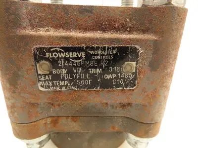 Worcester Flowserve 2 4446PMSE R2 Ball Valve body WCB Trim 316