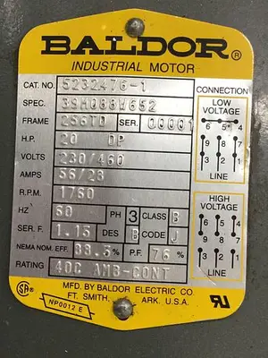 USED BALDOR 5232476-1