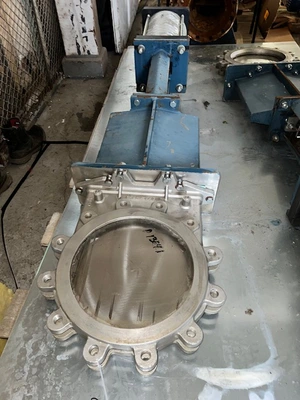 12" Stainless Steel Fabri-Valve Knife Gate Valve Air Operated