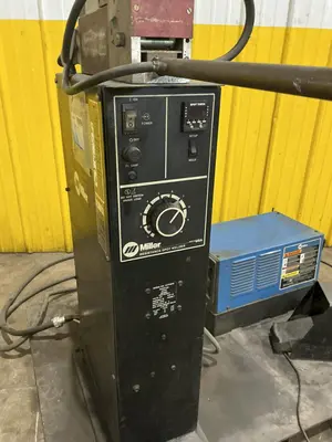 20 KVA MILLER MODEL #SSW-2040ATT ROCKER ARM SPOT WELDER & SINGLE PHASE POWER SOURCE: YOBRO #25342