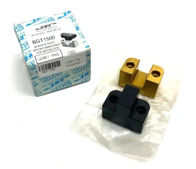 USED DME BLACK & GOLD INTERCHANGEABLE TOP LOCK 1.5" WIDTH