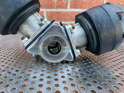 USED 2 ITT PURE FLO ADVANTAGE 3 - WAY DIAPHRAGM VALVE W/ 1" SANITARY FITTING