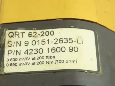Atlas Copco QMR62-32RT QRT 62-200 Electric Nutrunner Servo Control 4230 1705 80