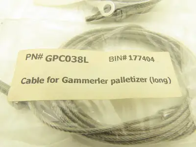 1/16 in x 115" Cable Eye & Threaded Rod For Gammerler Palletizer Spear Lot of 8