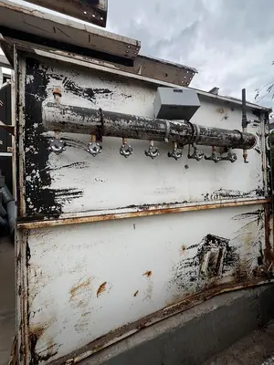 Air conveying scrap system with 100's of feet of piping