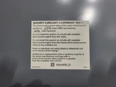 USED SQUARE D MODEL 6