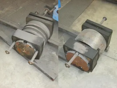 USED FAVRIN 100 TON PLATEROLL / DISH END FORMING