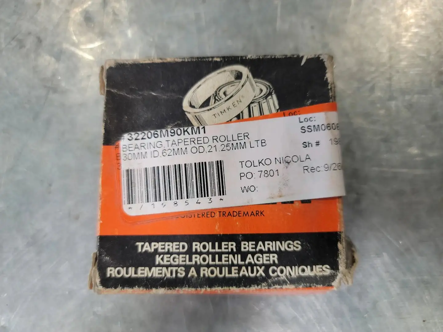 NEW TIMKEN 32206M 90KM1