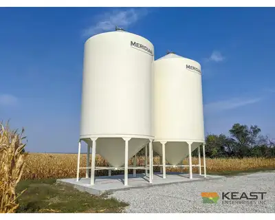 Used MERIDIAN 1417 STANDARD - 2489 BUSHELS Hopper Bottom Silos Iowa US | Keast Enterprises #1360517