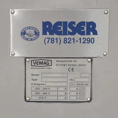 REISER VEMAG high-speed vacuum filler ROBOT MODEL 500 # 3666