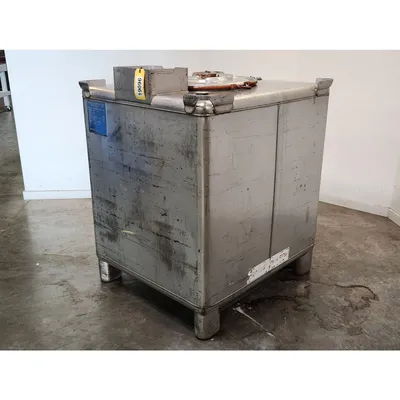 Used 400 Gallon Stainless Steel IBC Liquid Tote