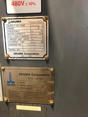 USED OKUMA MILLAC 1052V