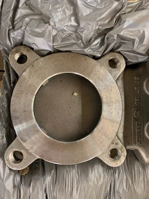 3" 150# Orbinox ET Knife Gate Valve Air Operated , New Storeroom Spare