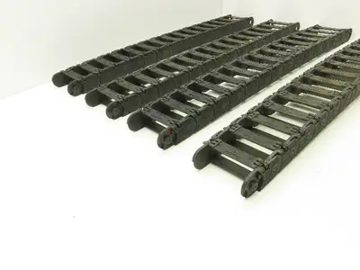 Tsubaki Energy Chain Cable Carrier 15/16 x 3 x 28" Length Lot of 4