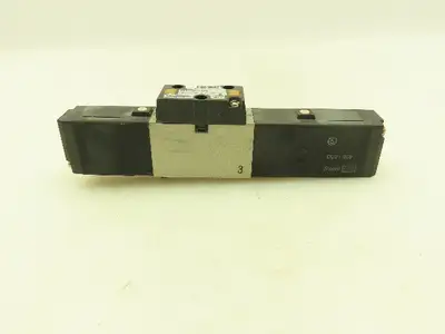 SMC VFS2300-5FZ Pneumatic Air Solenoid Spool Valve Manifold Mount 24VDC Coil