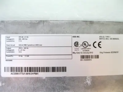 New | in-Stock ABB ACS800-ITTU1-0016-5+P901 Motor Control Parts New Hampshire US | Bitter End Trading #1455987