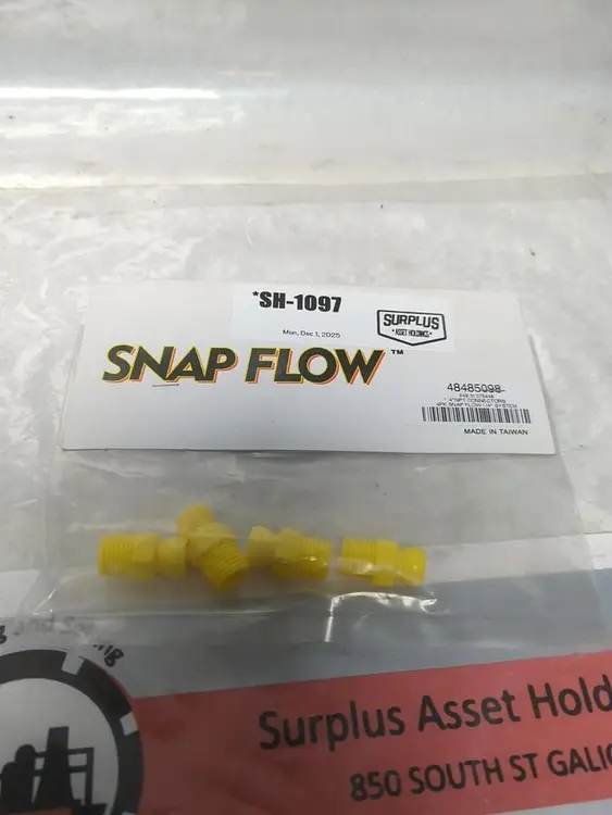 New | in-Stock SNAP FLOW 48485098 Misc Electrical & Power Parts Ohio US | Surplus Asset Holdings #1245194