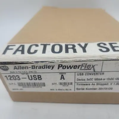 New | in-Stock ALLEN-BRADLEY ALLEN-BRADLEY POWER FLEX USB CONVERTER 1203-USB Power Converters - Battery Chargers | ND Industrial Surplus #1225077