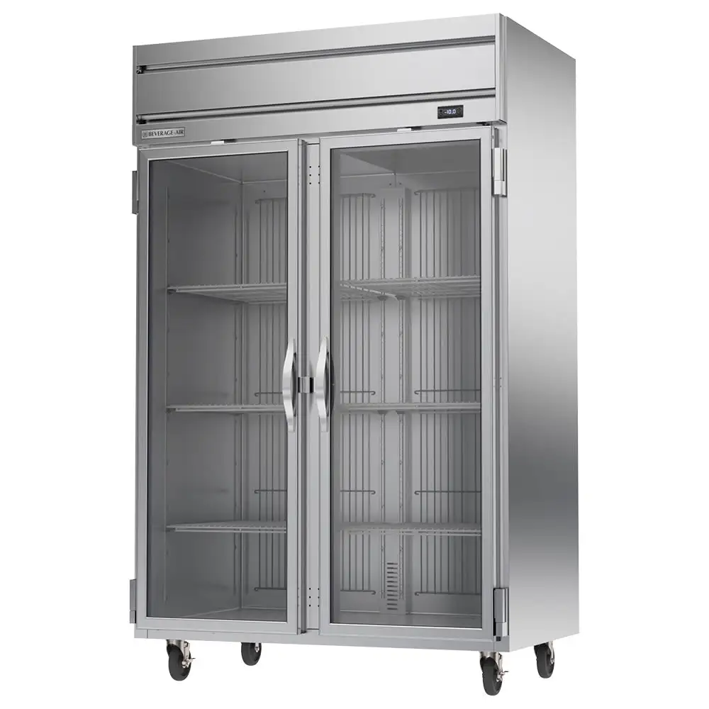 Beverage-Air HFPS2HC-1G 52" Horizon Series Two Section Reach In Freezer, (2) Left/right Hinge Glass Doors, 115v