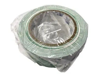 NEW ULINE INDUSTRIAL VINYL SAFETY TAPE GREEN/WHITE 2" X 36 YDS LOT OF 4