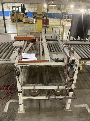 CONVEYOR WORK-PIECE LATERAL POSITIONER/EVEN-ENDER
