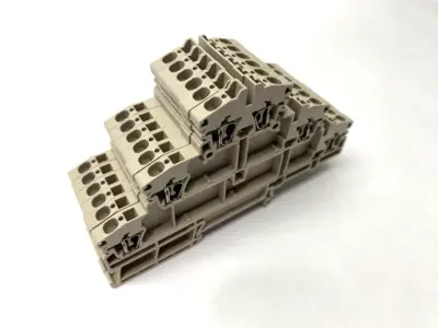 | Weidmuller ZDLD 2.5-2N Multi Tier Modular Terminal Block 1782300000 LOT OF 6 - Used